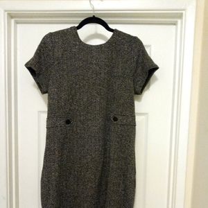 Tahari Dress, L, Black and White